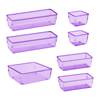 Drawer Organizer Clear Purple Acrimet 7 Pack